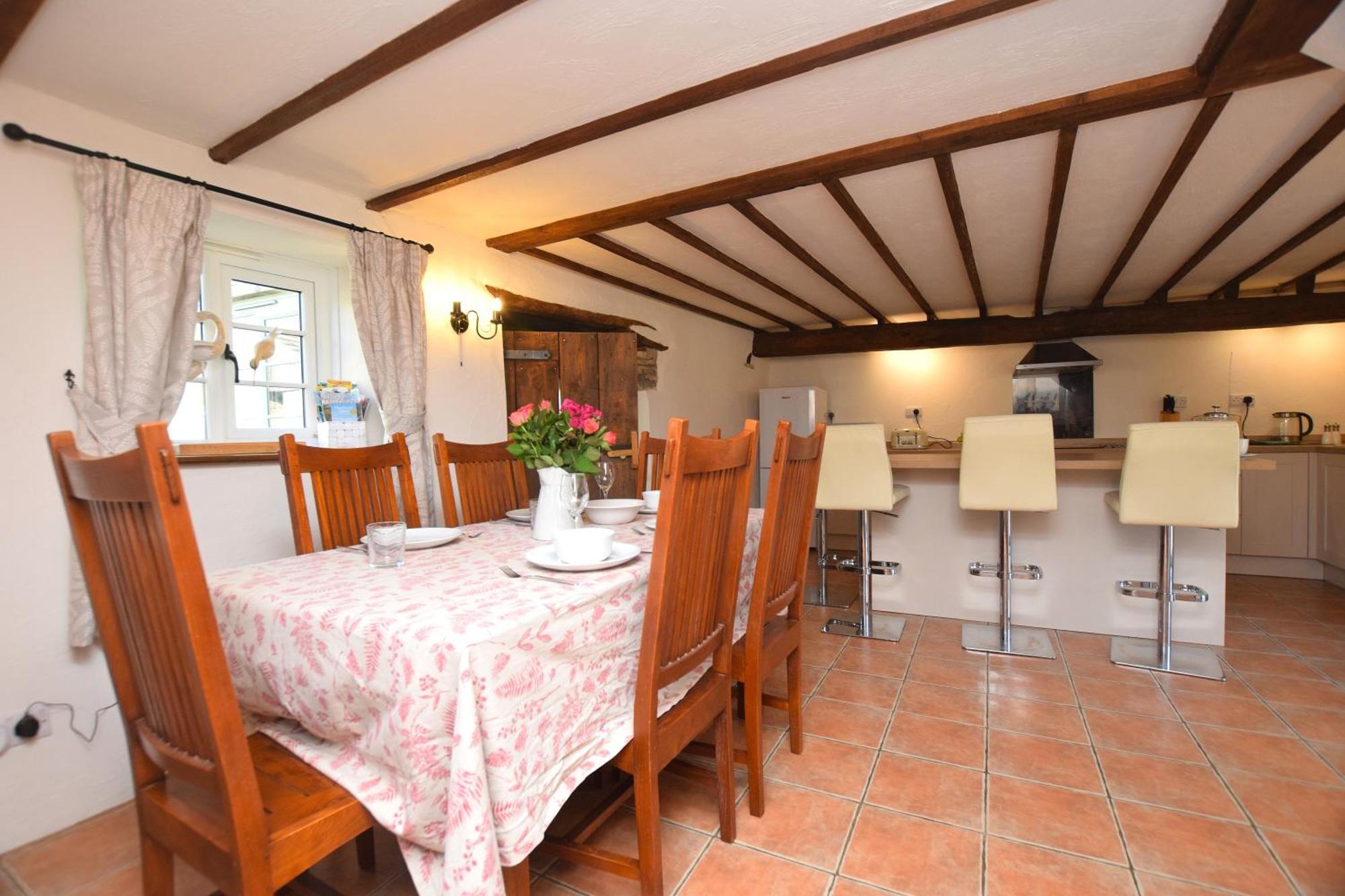 Award Winning Lower Whitsleigh Farm Cottage Roborough Bagian luar foto